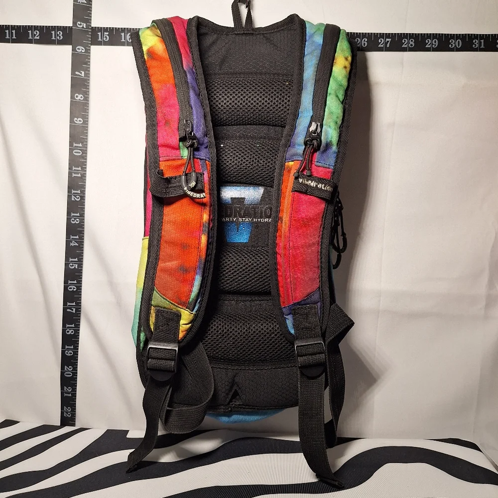 Vibedration Hydration Backpack w/o bladder - Rainbow Tie Dye